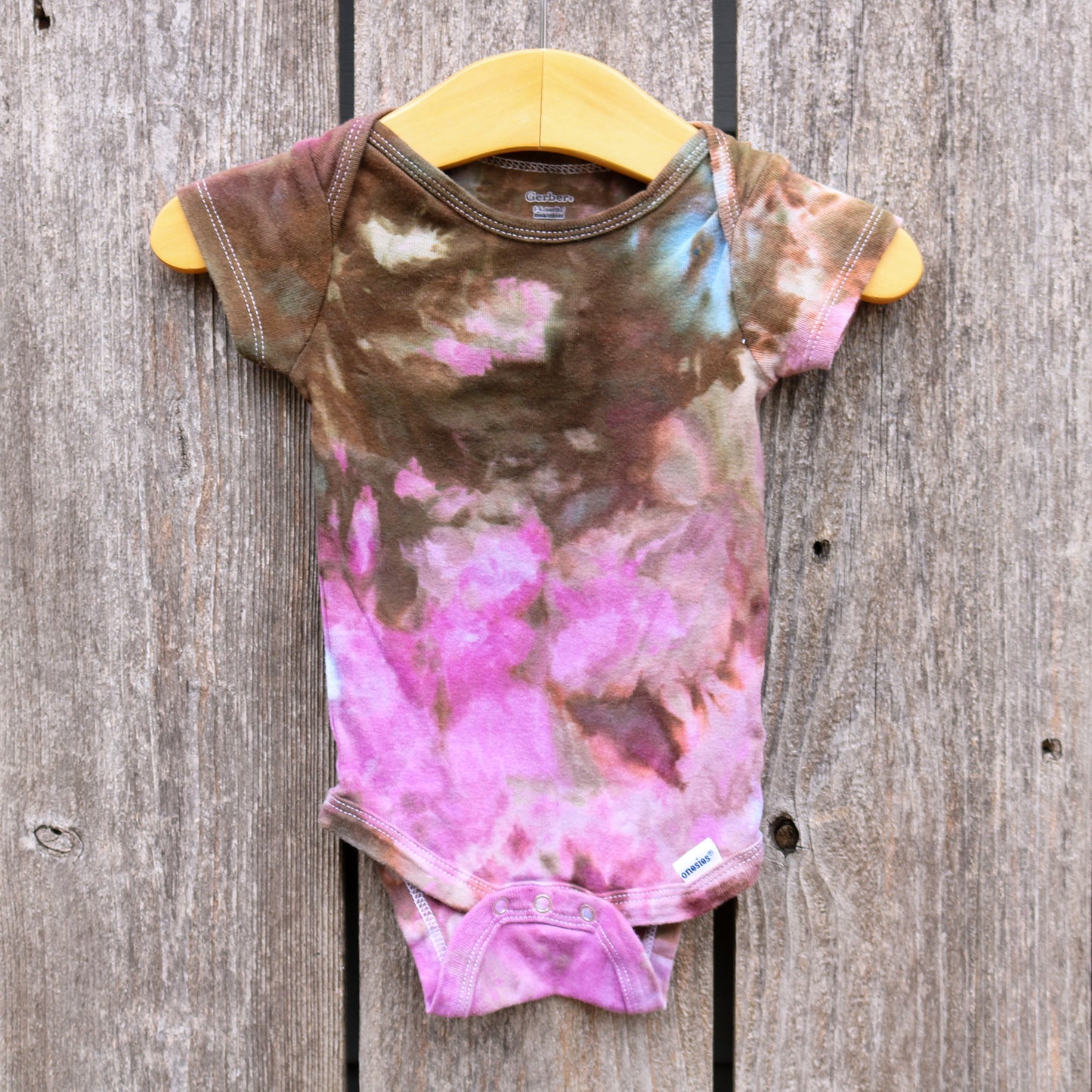 Hand Dyed Onesie- 3-6 mo